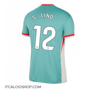 Atletico Madrid Samuel Lino #12 Seconda Maglia 2024-25 Manica Corta